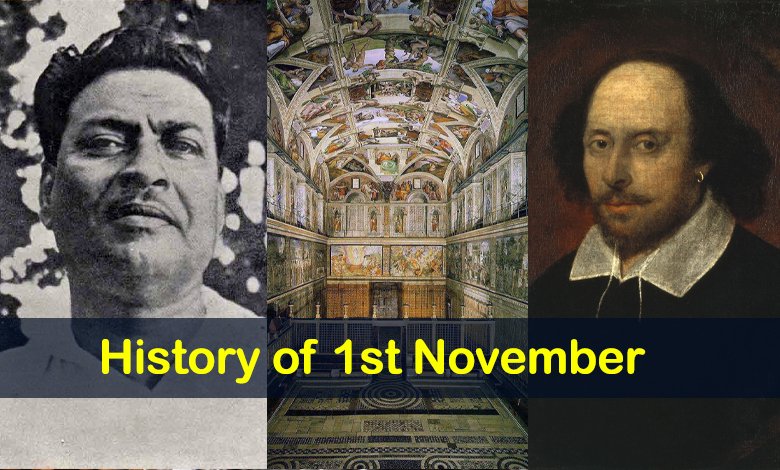 Today in History: Key Events That Shaped November 1 Around the World