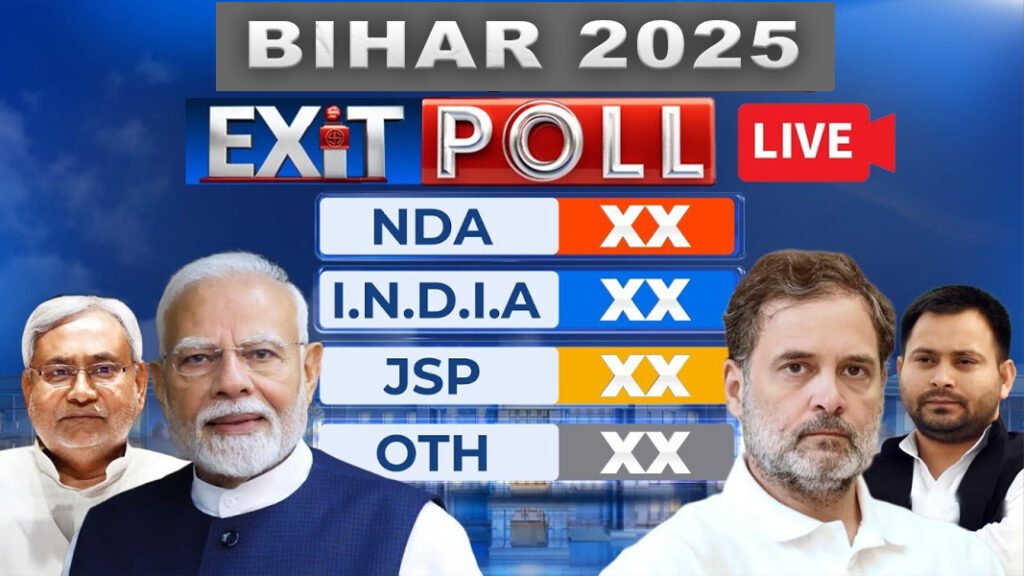 Bihar Exit Poll 2025: NDA Poised for Clear Majority as Pollsters Predict Big Lead